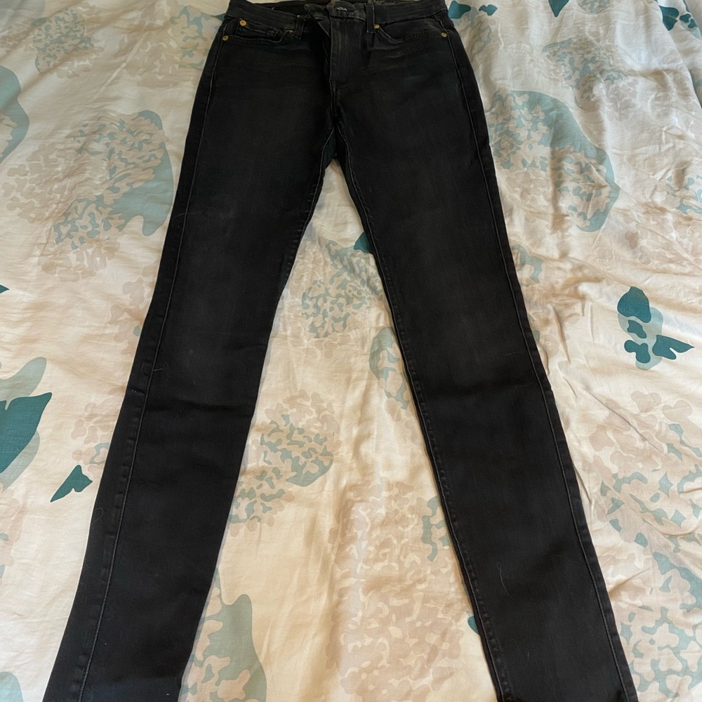 7 For All Mankind Grey Skinny Jeans